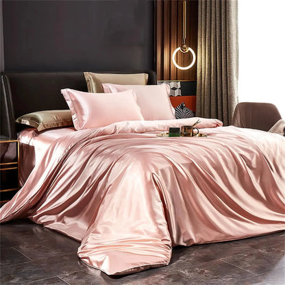Goodinary® Mulberry Silk Bedding Set with Duvet Sheet Pillowcases 5