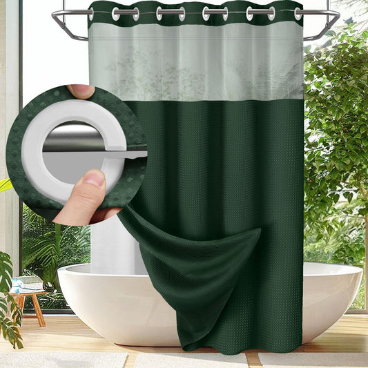 Goodinary® No Hook Shower Curtain 1