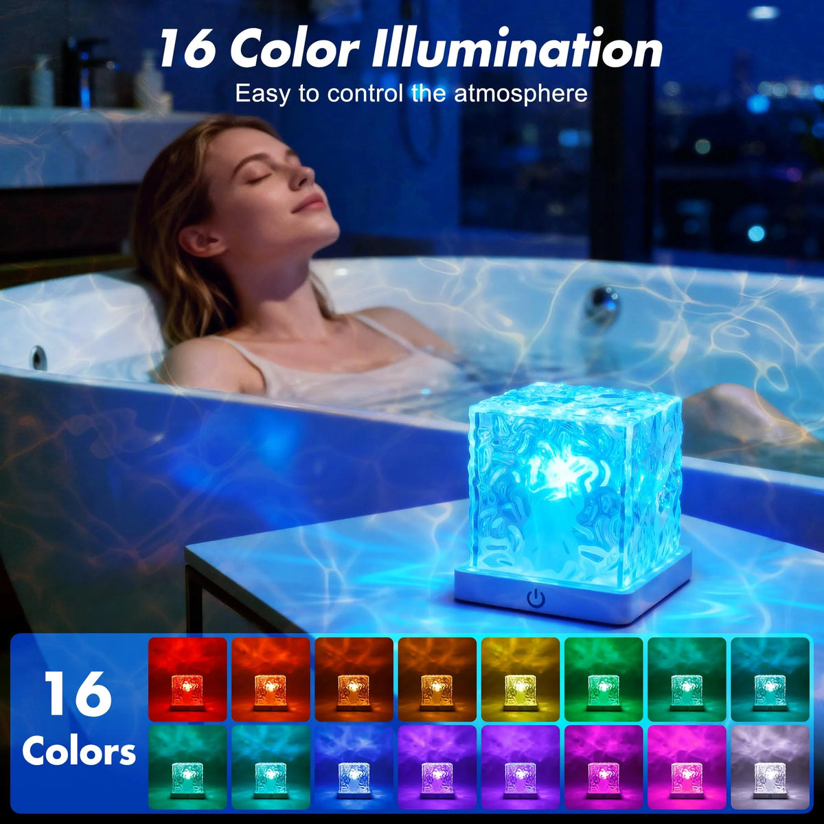 Goodinary® Ocean Wave LED Cube Lamp 3