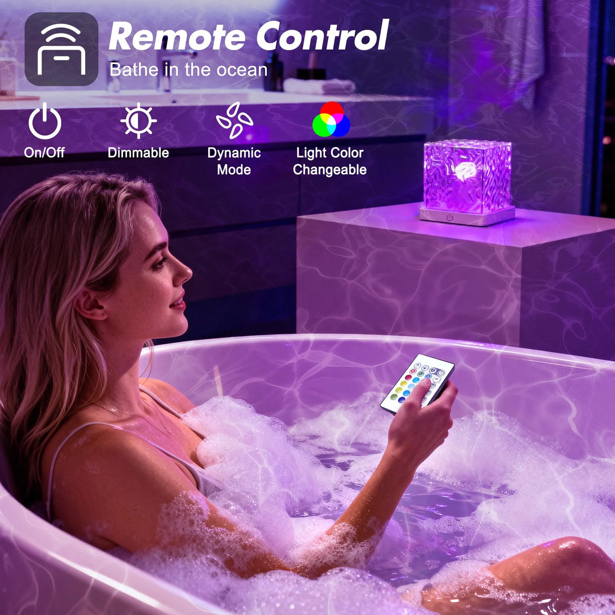 Goodinary® Ocean Wave LED Cube Lamp 4