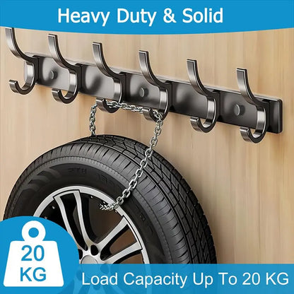 Goodinary® Over Door Hook Organizer Rack with 5 Hooks 2