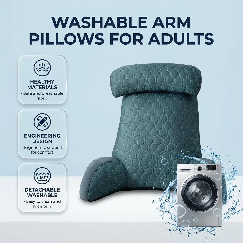 Goodinary® Reading Lounge Cushion with Side Pockets 3