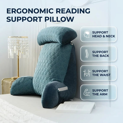 Goodinary® Reading Lounge Cushion with Side Pockets 4