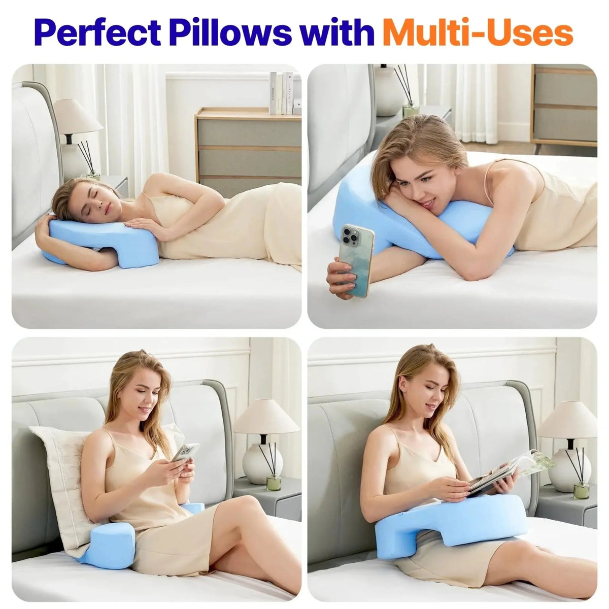 Goodinary® Side Sleeper Pillow with Arm Holes 4
