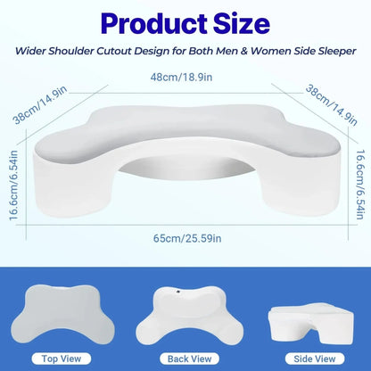 Goodinary® Side Sleeper Pillow with Arm Holes 8