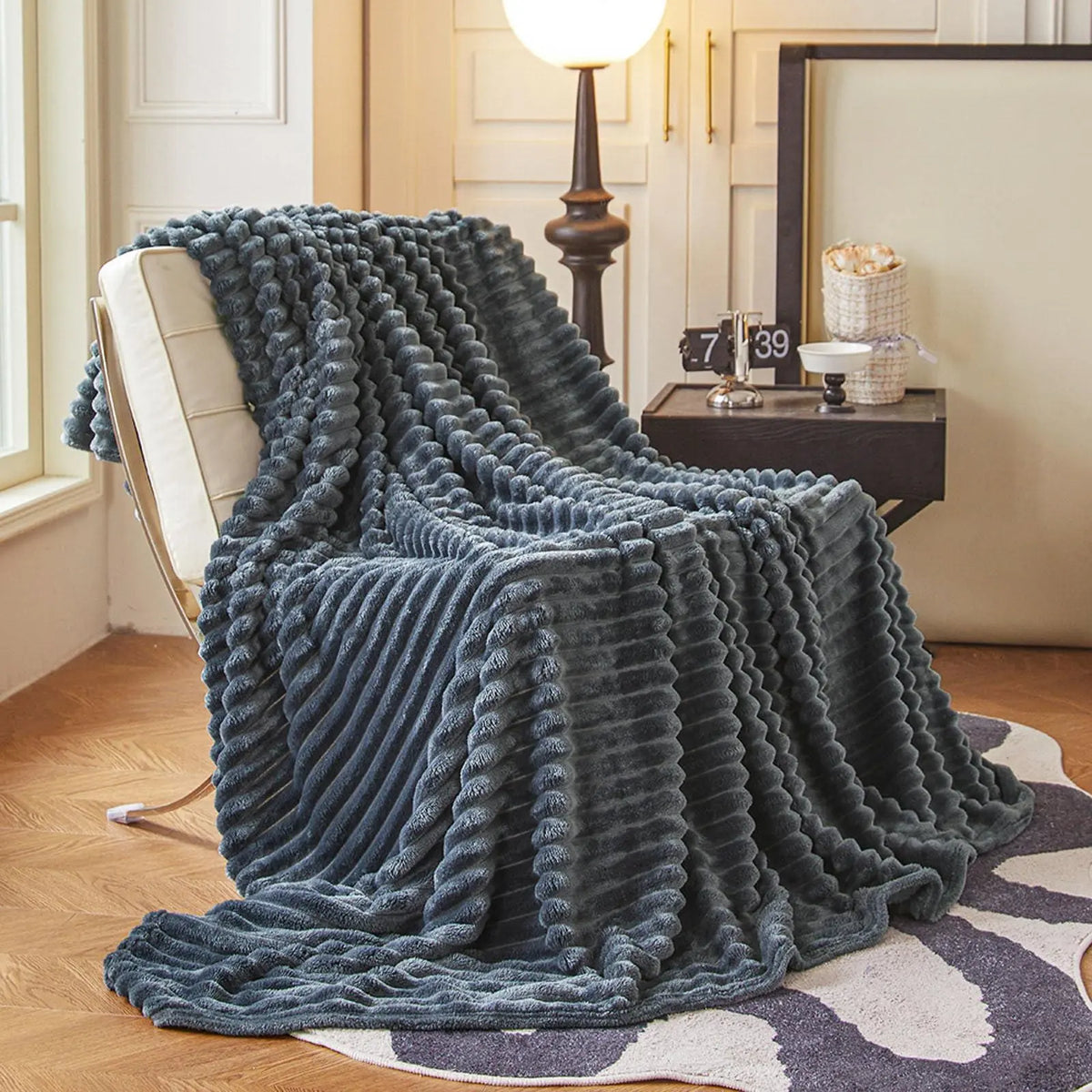 Goodinary® Soft Faux Rabbit Fur Blanket 11