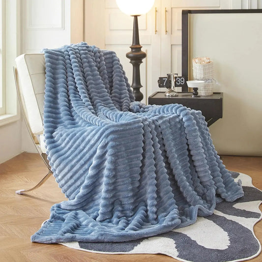Goodinary® Soft Faux Rabbit Fur Blanket 12