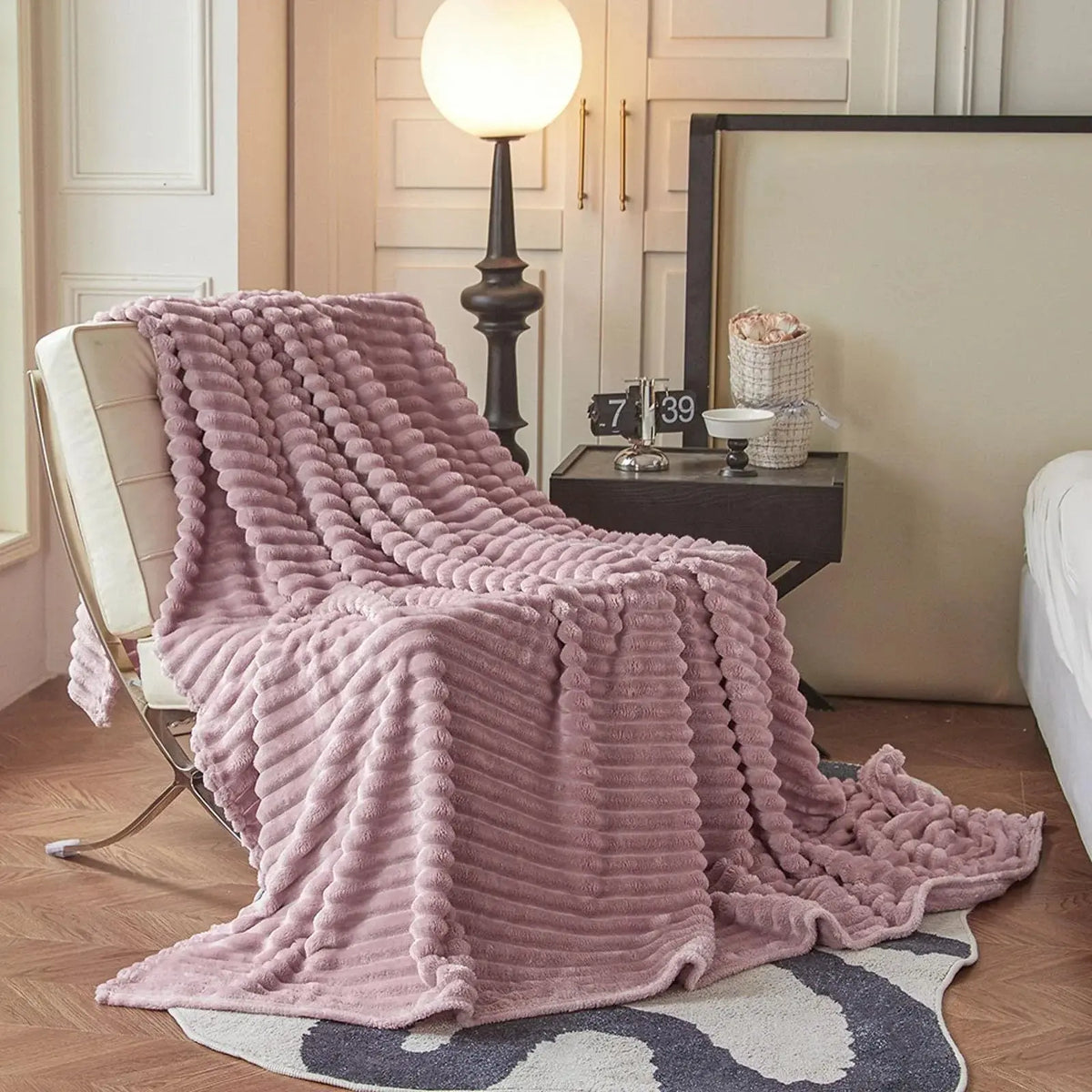 Goodinary® Soft Faux Rabbit Fur Blanket 15