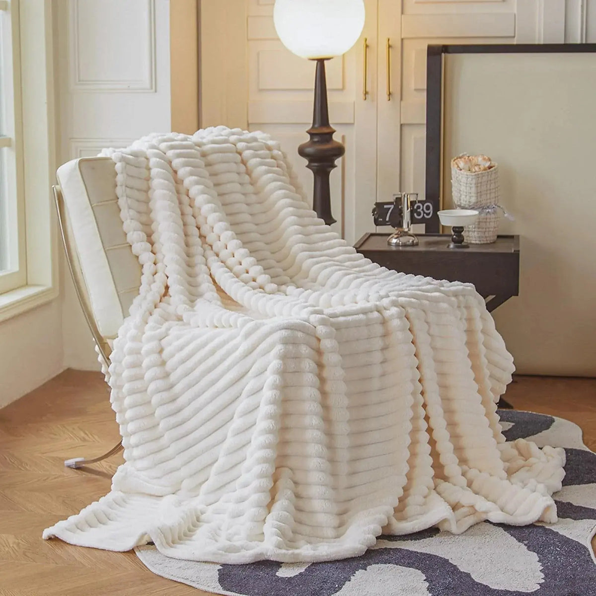 Goodinary® Soft Faux Rabbit Fur Blanket 9