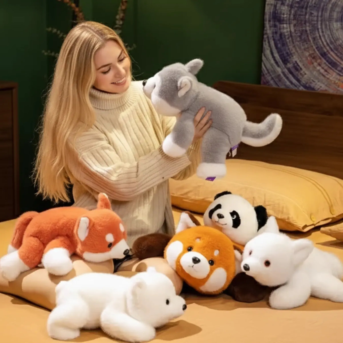 Goodinary® Weighted Stuffed Animals with Soft Fur Collection 1