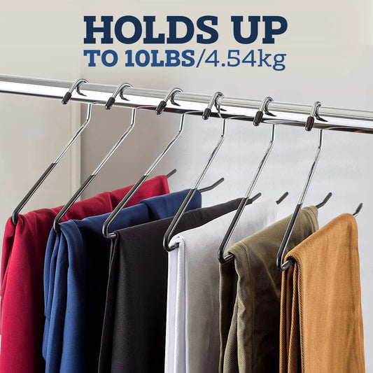 Goodinary® Z-Shaped Metal Hangers Non Slip Set (10 Pcs) 2