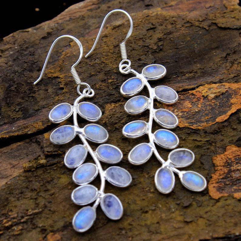Graceful Moonstone Studs 0