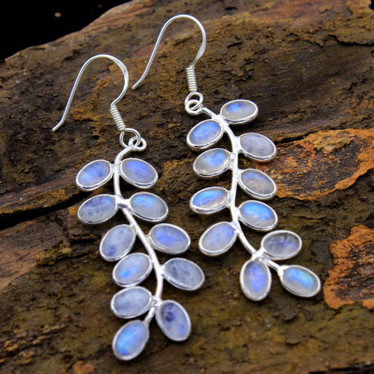 Graceful Moonstone Studs 0