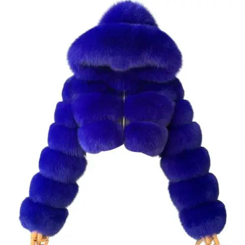 Luxe Cropped Faux Fur Jacket
