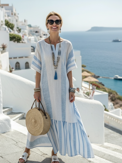Hailey | Women's Striped Maxi Dress 0