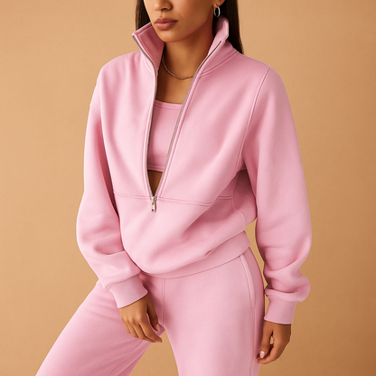 Half-zip jogging set for women | Harper 0