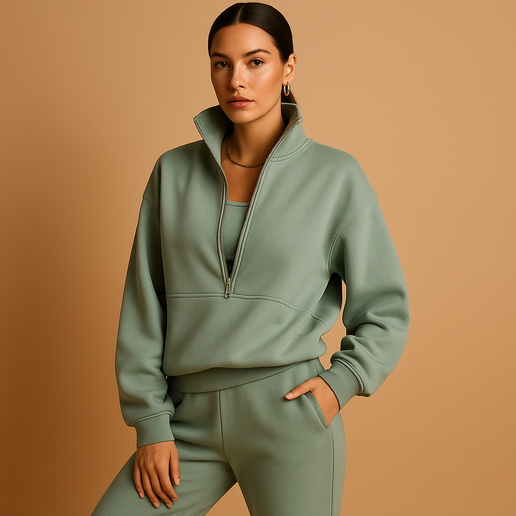 Half-zip jogging set for women | Harper 1