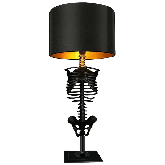 Handcrafted Gothic Skeleton Table Lamp 0