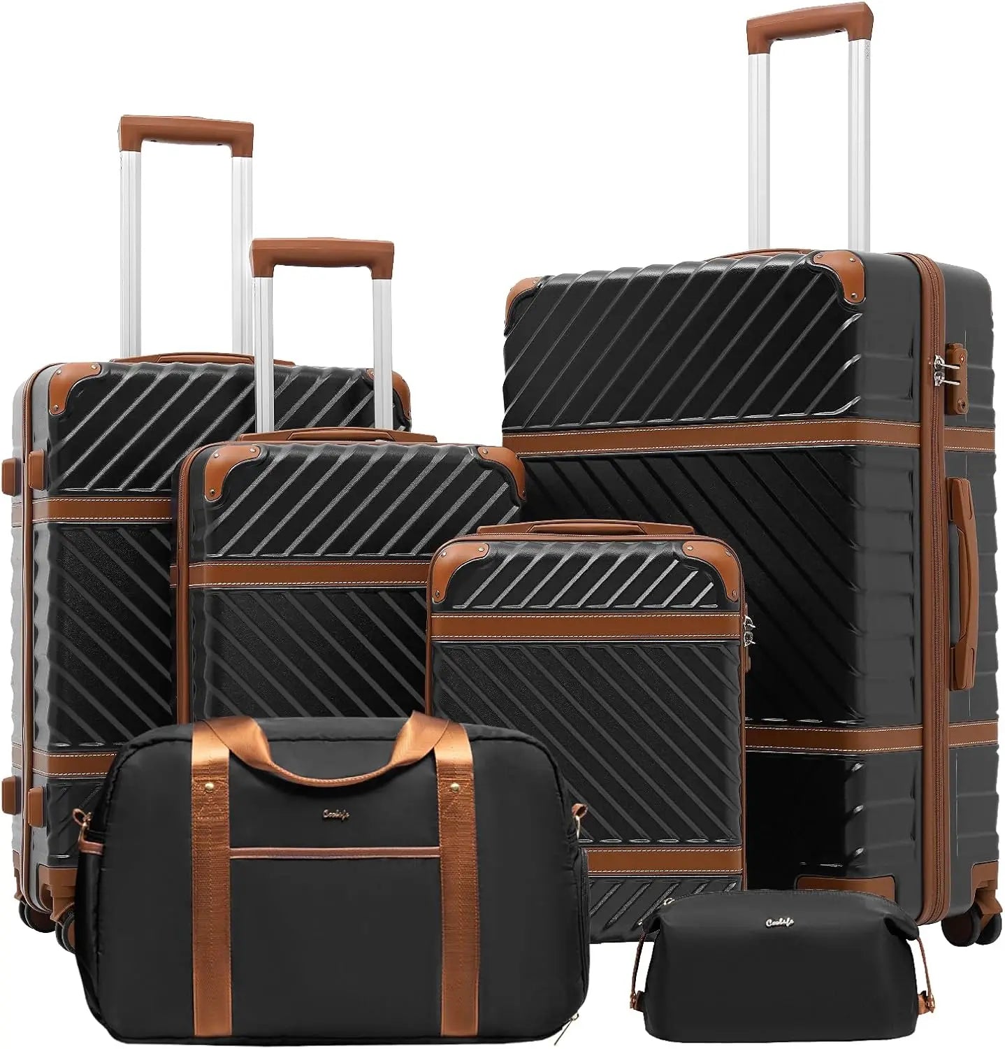 Hardshell Luggage Set | 3 Piece Suitcase Set with TSA Lock & Spinner Wheels | Durable Travel Solution for Family Adventures 0