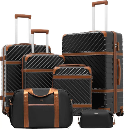 Hardshell Luggage Set | 3 Piece Suitcase Set with TSA Lock & Spinner Wheels | Durable Travel Solution for Family Adventures 0