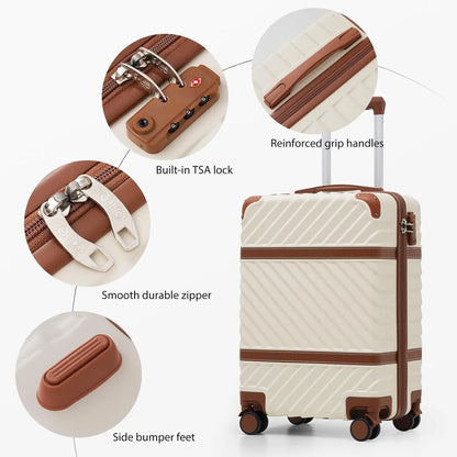 Hardshell Luggage Set | 3 Piece Suitcase Set with TSA Lock & Spinner Wheels | Durable Travel Solution for Family Adventures 2