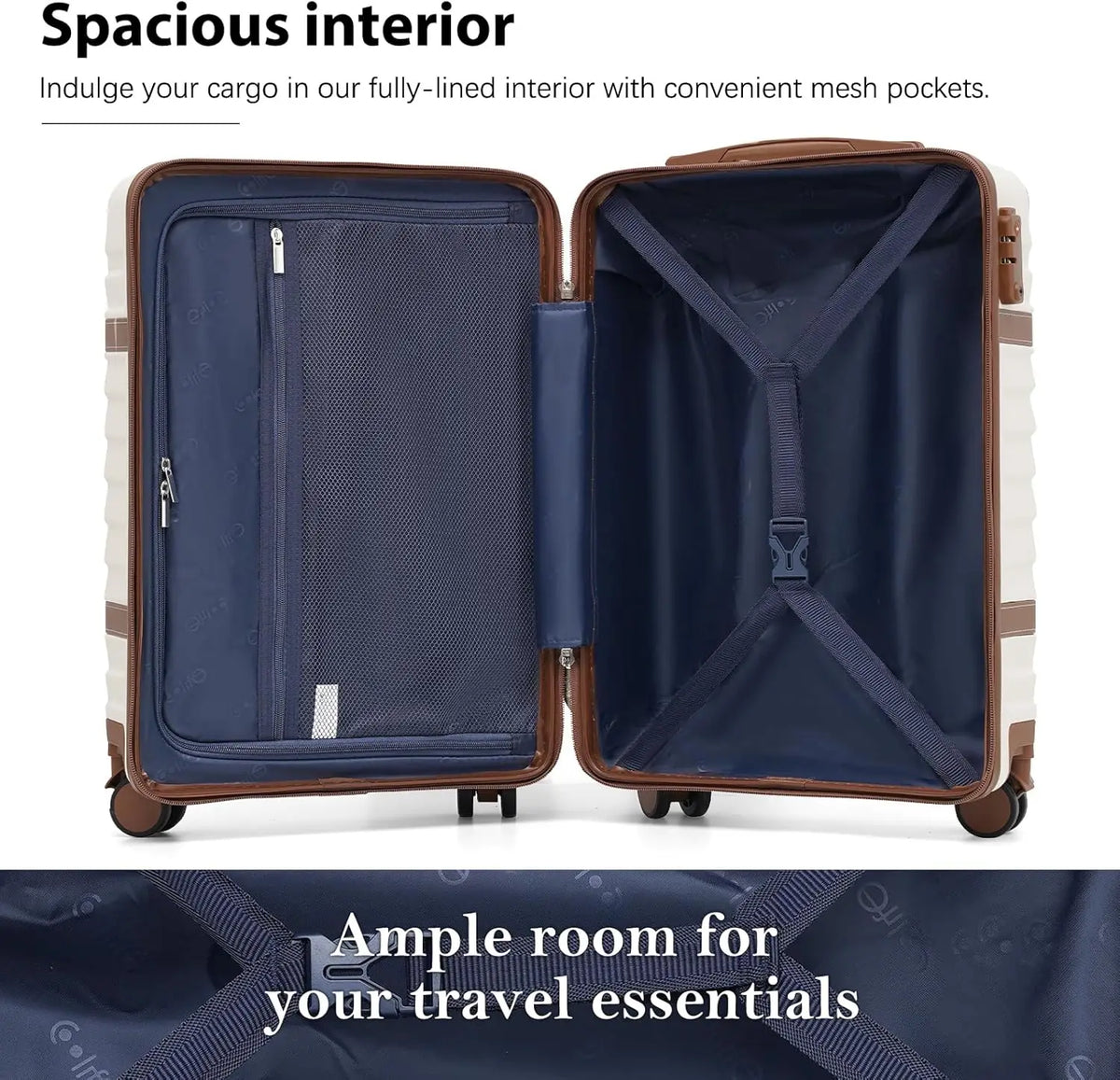 Hardshell Luggage Set | 3 Piece Suitcase Set with TSA Lock & Spinner Wheels | Durable Travel Solution for Family Adventures 5