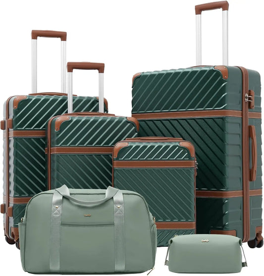Hardshell Luggage Set | 3 Piece Suitcase Set with TSA Lock & Spinner Wheels | Durable Travel Solution for Family Adventures 6
