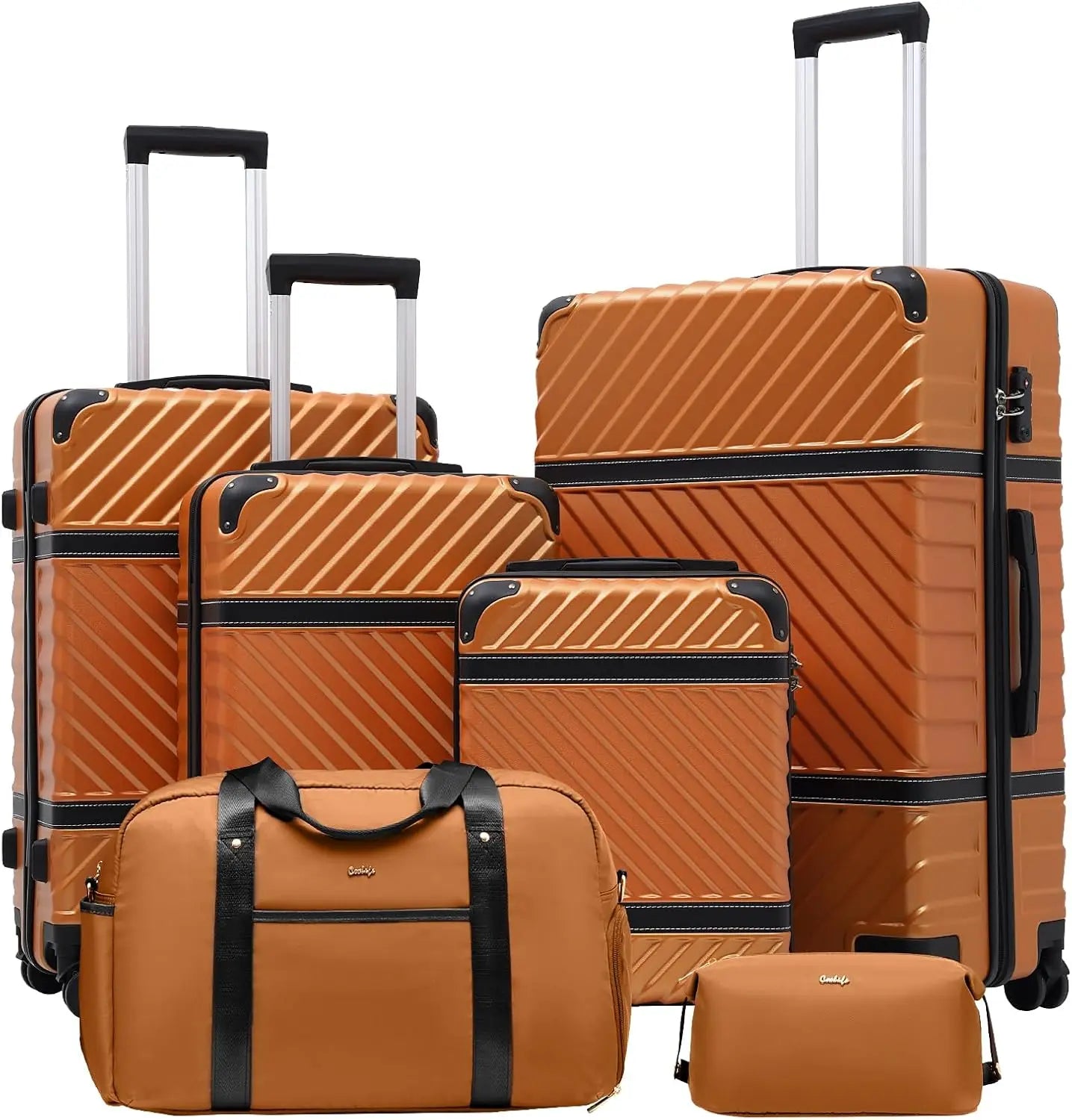 Hardshell Luggage Set | 3 Piece Suitcase Set with TSA Lock & Spinner Wheels | Durable Travel Solution for Family Adventures 8