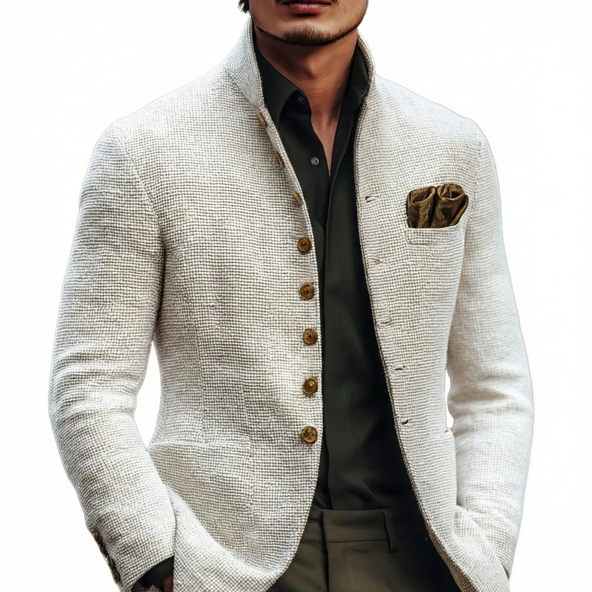 Haven Men's Cardigan | Lightweight Tailored Fit, Single-Breasted Design 1