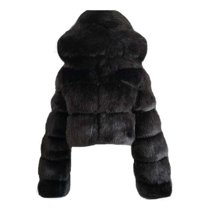 Luxe Cropped Faux Fur Jacket