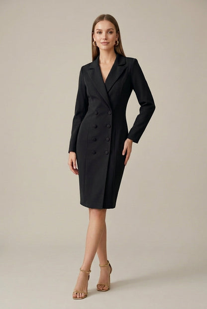 Heather | Double-Breasted Blazer Dress 3