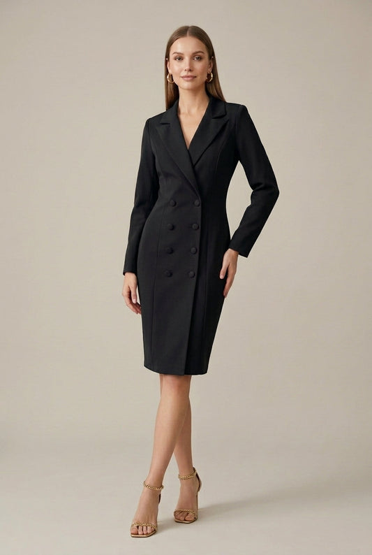 Heather | Double-Breasted Blazer Dress 3