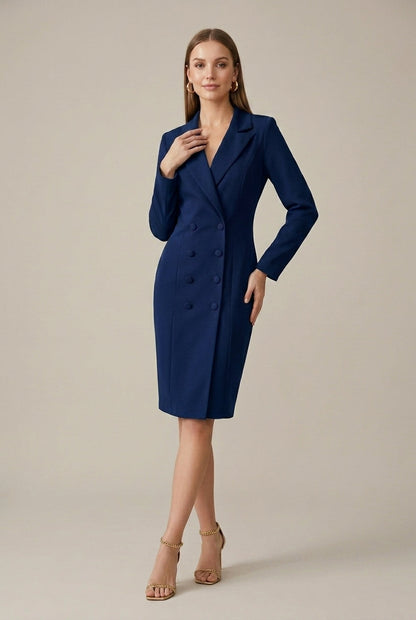 Heather | Double-Breasted Blazer Dress 4