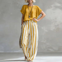 Helen | High-Waisted Linen Set 0