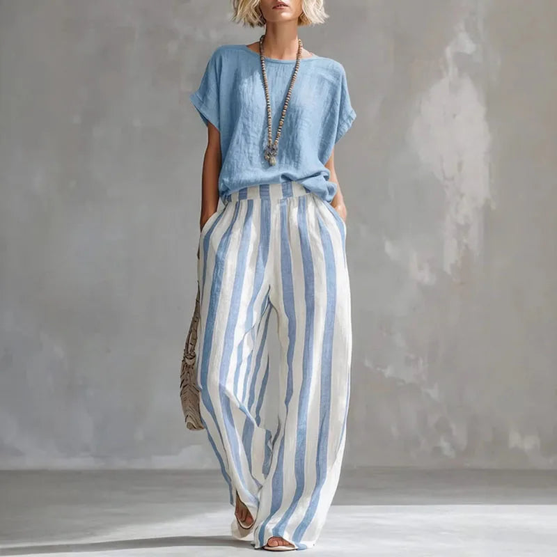 Helen | High-Waisted Linen Set 3