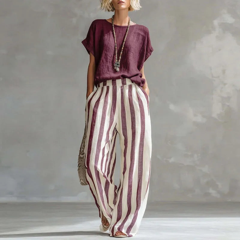 Helen | High-Waisted Linen Set 4