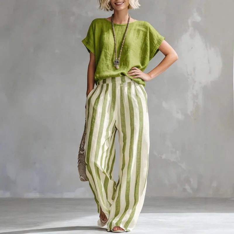 Helen | High-Waisted Linen Set 5