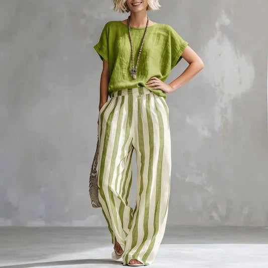 Helen | High-Waisted Linen Set 5