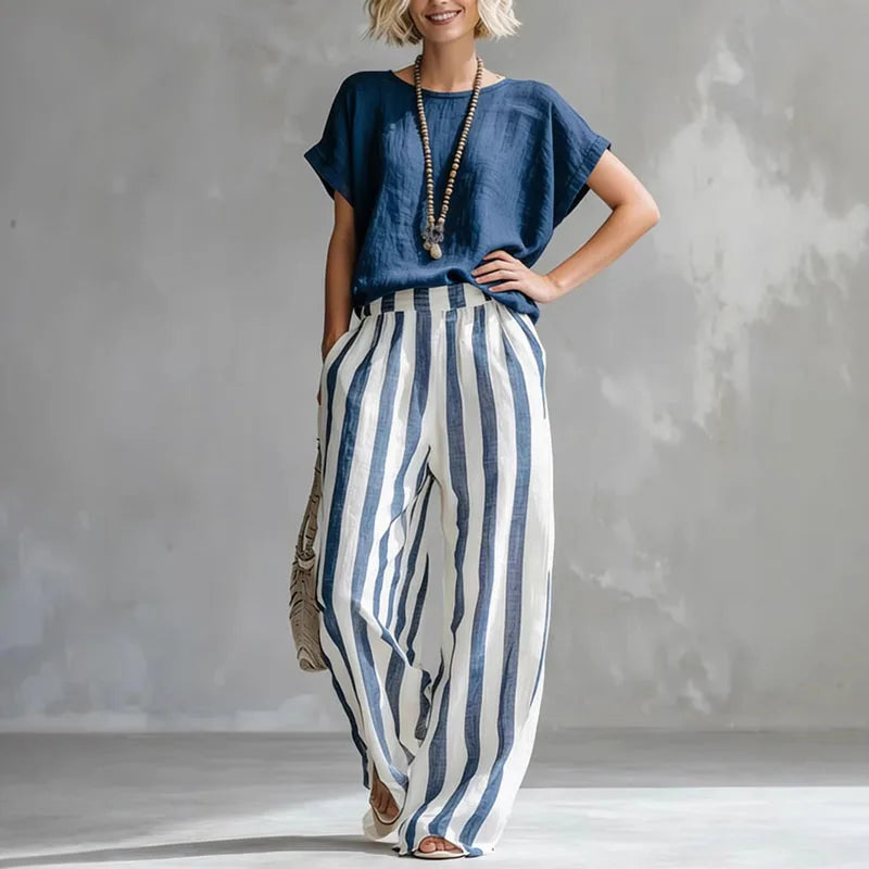 Helen | High-Waisted Linen Set 6