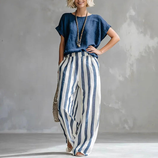 Helen | High-Waisted Linen Set 6