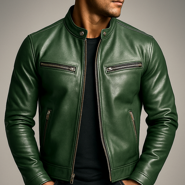 Heritage Collection | Men's Brown Leather Jacket with Vintage Style | Durable Comfort for Everyday Wear 0