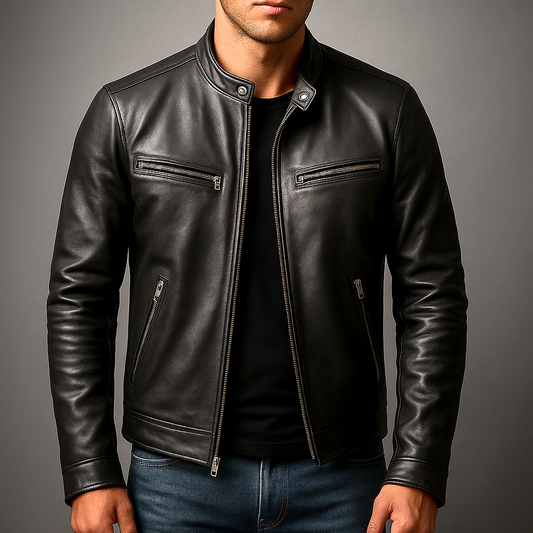 Heritage Collection | Men's Brown Leather Jacket with Vintage Style | Durable Comfort for Everyday Wear 1