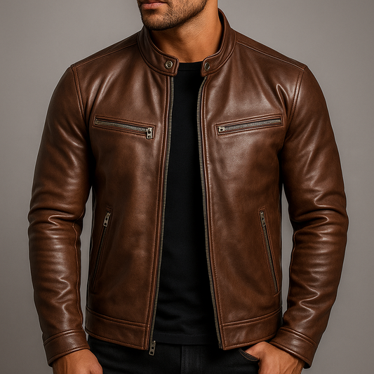 Heritage Collection | Men's Brown Leather Jacket with Vintage Style | Durable Comfort for Everyday Wear 2