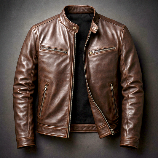 Heritage Collection | Men's Brown Leather Jacket with Vintage Style | Durable Comfort for Everyday Wear 3