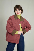 ISABELLA BORDEAUX QUILTED JACKET 0