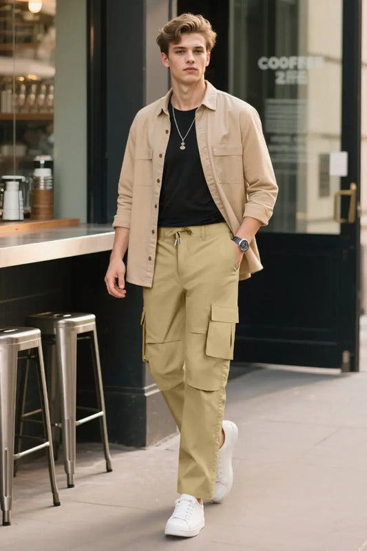 Jake | Comfortable Straight Fit Mens Cargo Pants 4