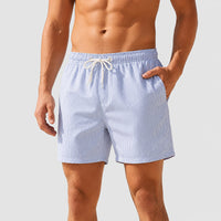 Jason | Retro Stripe Beach Shorts 0