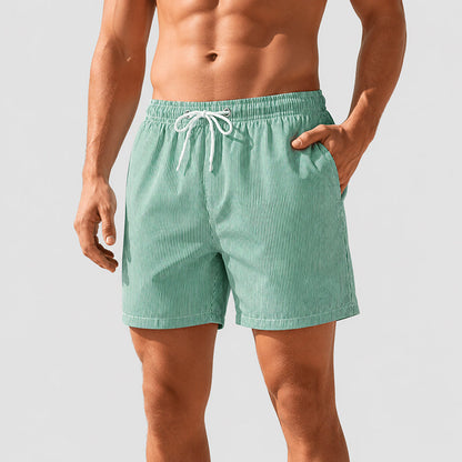Jason | Retro Stripe Beach Shorts 1