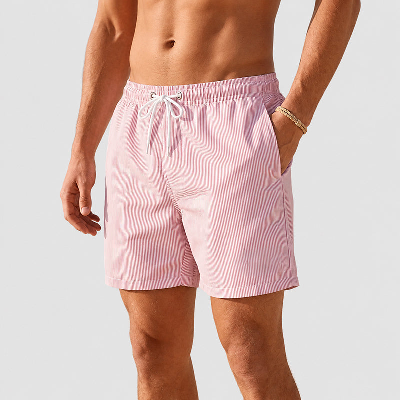 Jason | Retro Stripe Beach Shorts 2