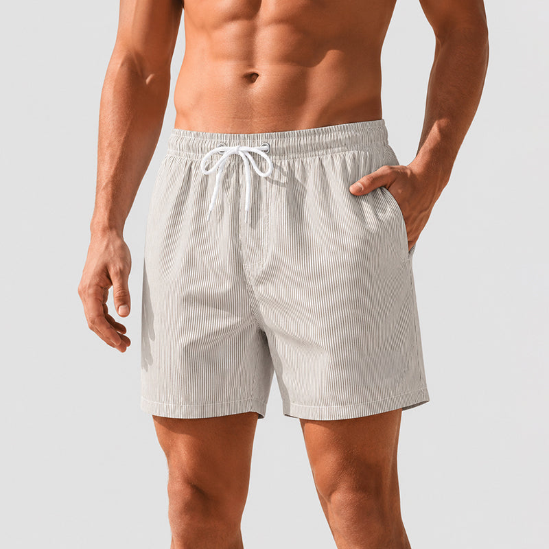 Jason | Retro Stripe Beach Shorts 3